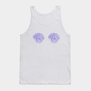 Blue Sea Shells Tank Top